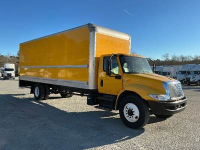 International MV607 Box Truck - 220HP, 6 Speed Automatic, Roll up Door