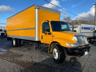 International MV607 Box Truck - 220HP, 6 Speed Automatic, Roll up Door