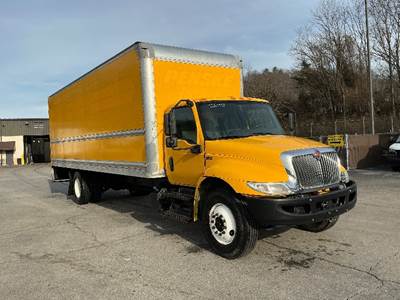 International MV607 Box Truck - 220HP, 6 Speed Automatic, Roll up Door