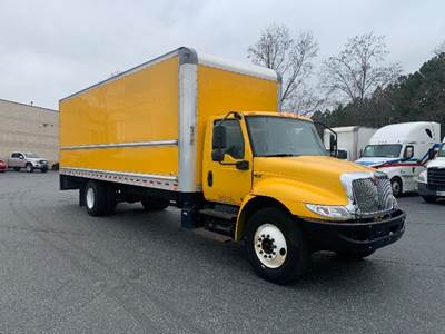 International MV607 Box Truck - 220HP, 6 Speed Automatic, Roll up Door