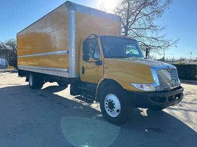 International MV607 Box Truck - 220HP, 6 Speed Automatic, Roll up Door