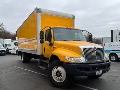 International MV607 Box Truck - 220HP, 6 Speed Automatic, Roll up Door