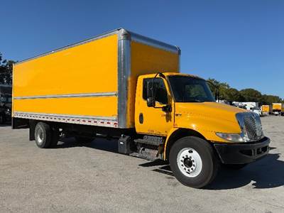 International MV607 Box Truck - 220HP, 6 Speed Automatic, Roll up Door