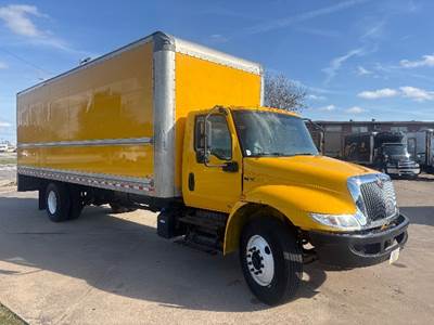 International MV607 Box Truck - 220HP, 6 Speed Automatic, Roll up Door