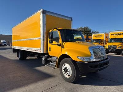International MV607 Box Truck - 220HP, 6 Speed Automatic, Roll up Door