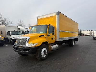 International MV607 Box Truck - 220HP, 6 Speed Automatic, Roll up Door