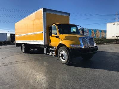 International MV607 Box Truck - 220HP, 6 Speed Automatic, Roll up Door