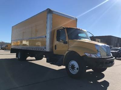 International MV607 Box Truck - 220HP, 6 Speed Automatic, Roll up Door