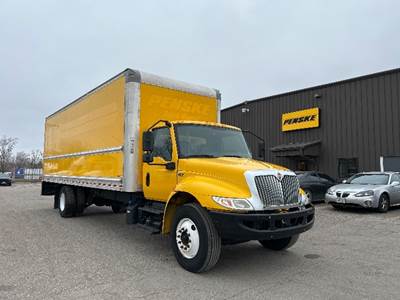 International MV607 Box Truck - 220HP, 6 Speed Automatic, Roll up Door