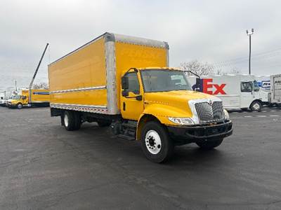 International MV607 Box Truck - 220HP, 6 Speed Automatic, Roll up Door
