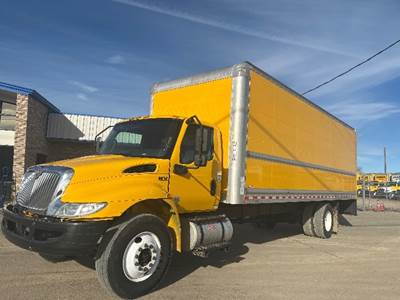 International MV607 Box Truck - 220HP, 6 Speed Automatic, Roll up Door