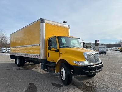 International MV607 Box Truck - 220HP, 6 Speed Automatic, Roll up Door
