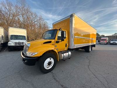 International MV607 Box Truck - 220HP, 6 Speed Automatic, Roll up Door