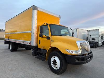International MV607 Box Truck - 220HP, 6 Speed Automatic, Roll up Door