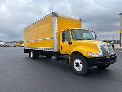 International MV607 Box Truck - 220HP, 6 Speed Automatic, Roll up Door