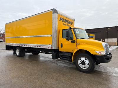 International MV607 Box Truck - 220HP, 6 Speed Automatic, Roll up Door