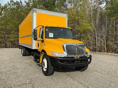International MV607 Box Truck - 220HP, 6 Speed Automatic, Roll up Door