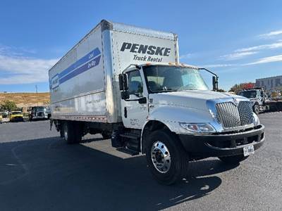 International MV607 Box Truck - 220HP, 6 Speed Automatic, Roll up Door
