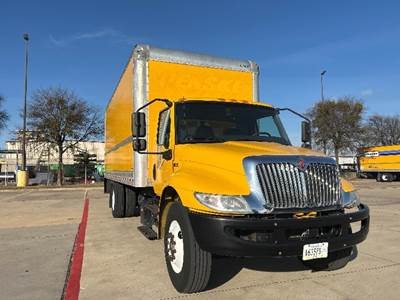 International MV607 Box Truck - 220HP, 6 Speed Automatic, Roll up Door