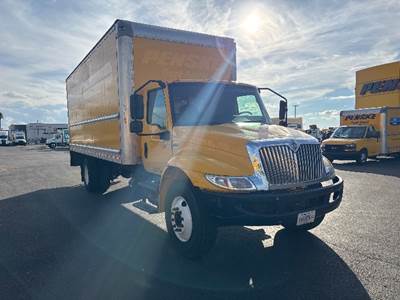 International MV607 Box Truck - 220HP, 6 Speed Automatic, Roll up Door