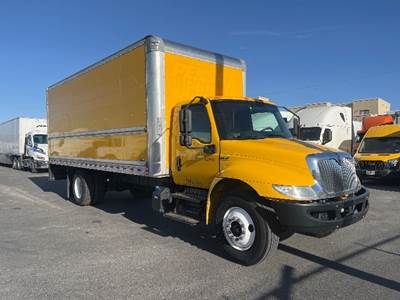 International MV607 Box Truck - 220HP, 6 Speed Automatic, Roll up Door