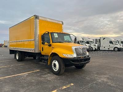 International MV607 Box Truck - 220HP, 6 Speed Automatic, Roll up Door