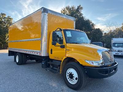 International MV607 Box Truck - 220HP, 6 Speed Automatic, Roll up Door