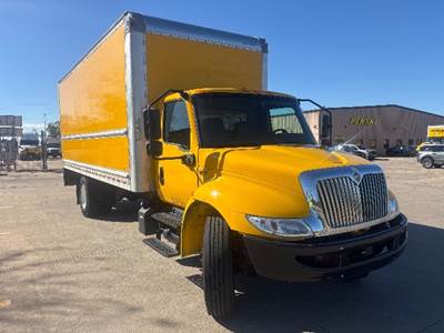 International MV607 Box Truck - 220HP, 6 Speed Automatic, Roll up Door