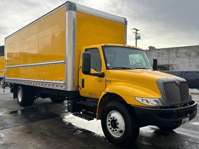 International MV607 Box Truck - 220HP, 6 Speed Automatic, Roll up Door