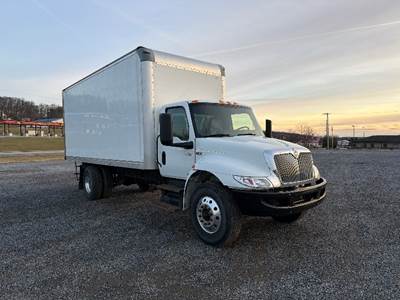 International MV607 Box Truck - 220HP, 6 Speed Automatic, Roll up Door