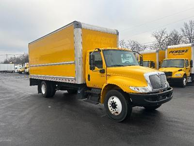 International MV607 Box Truck - 220HP, 7 Speed Automatic, Roll up Door