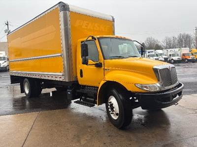 International MV607 Box Truck - 220HP, 7 Speed Automatic, Roll up Door