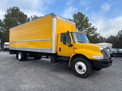 International MV607 Box Truck - 220HP, 6 Speed Automatic, Roll up Door