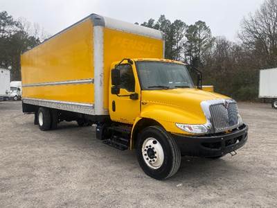 International MV607 Box Truck - 220HP, 6 Speed Automatic, Roll up Door