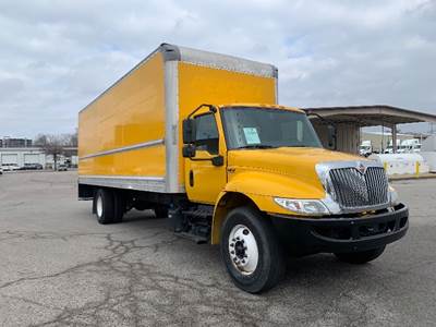 International MV607 Box Truck - 220HP, 6 Speed Automatic, Roll up Door