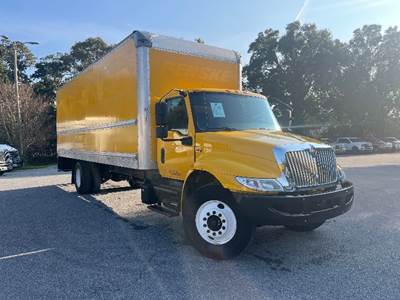 International MV607 Box Truck - 220HP, 6 Speed Automatic, Roll up Door