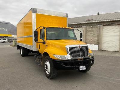 International MV607 Box Truck - 220HP, 6 Speed Automatic, Roll up Door
