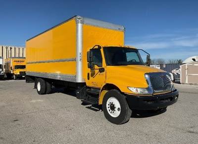 International MV607 Box Truck - 220HP, 6 Speed Automatic, Roll up Door