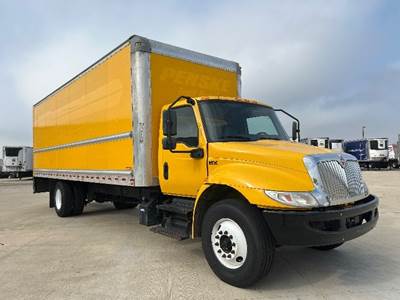 International MV607 Box Truck - 220HP, 6 Speed Automatic, Roll up Door
