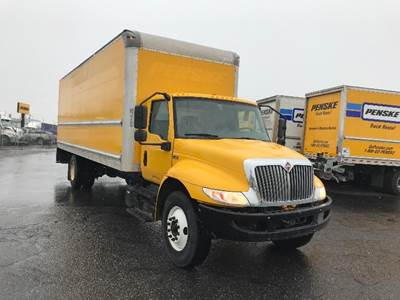 International MV607 Box Truck - 220HP, 6 Speed Automatic, Roll up Door