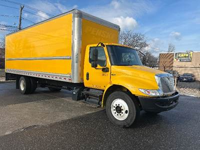 International MV607 Box Truck - 220HP, 6 Speed Automatic, Roll up Door