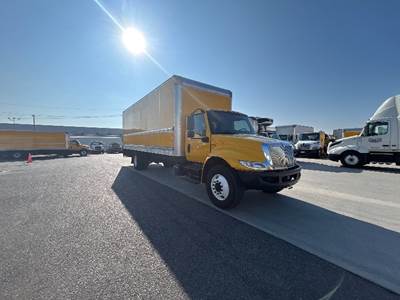 International MV607 Box Truck - 220HP, 6 Speed Automatic, Roll up Door