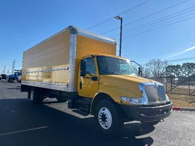 International MV607 Box Truck - 220HP, 6 Speed Automatic, Roll up Door