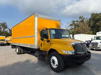 International MV607 Box Truck - 220HP, 6 Speed Automatic, Roll up Door