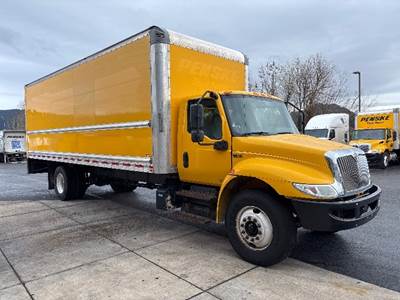 International MV607 Box Truck - 220HP, 6 Speed Automatic, Roll up Door