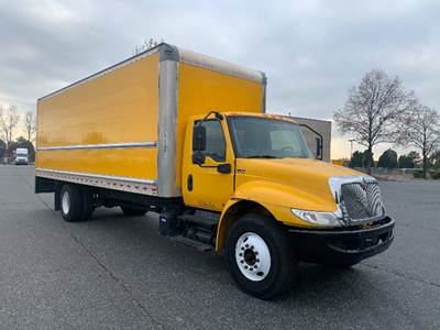 International MV607 Box Truck - 220HP, 6 Speed Automatic, Roll up Door