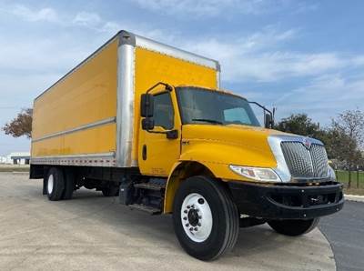 International MV607 Box Truck - 220HP, 6 Speed Automatic, Roll up Door