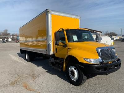 International MV607 Box Truck - 220HP, 6 Speed Automatic, Roll up Door