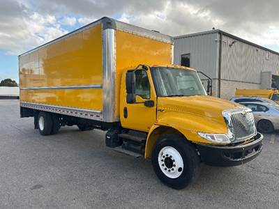 International MV607 Box Truck - 220HP, 6 Speed Automatic, Roll up Door