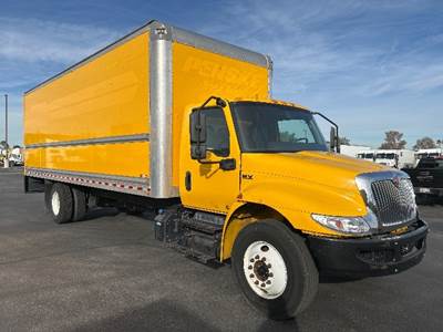 International MV607 Box Truck - 220HP, 6 Speed Automatic, Roll up Door